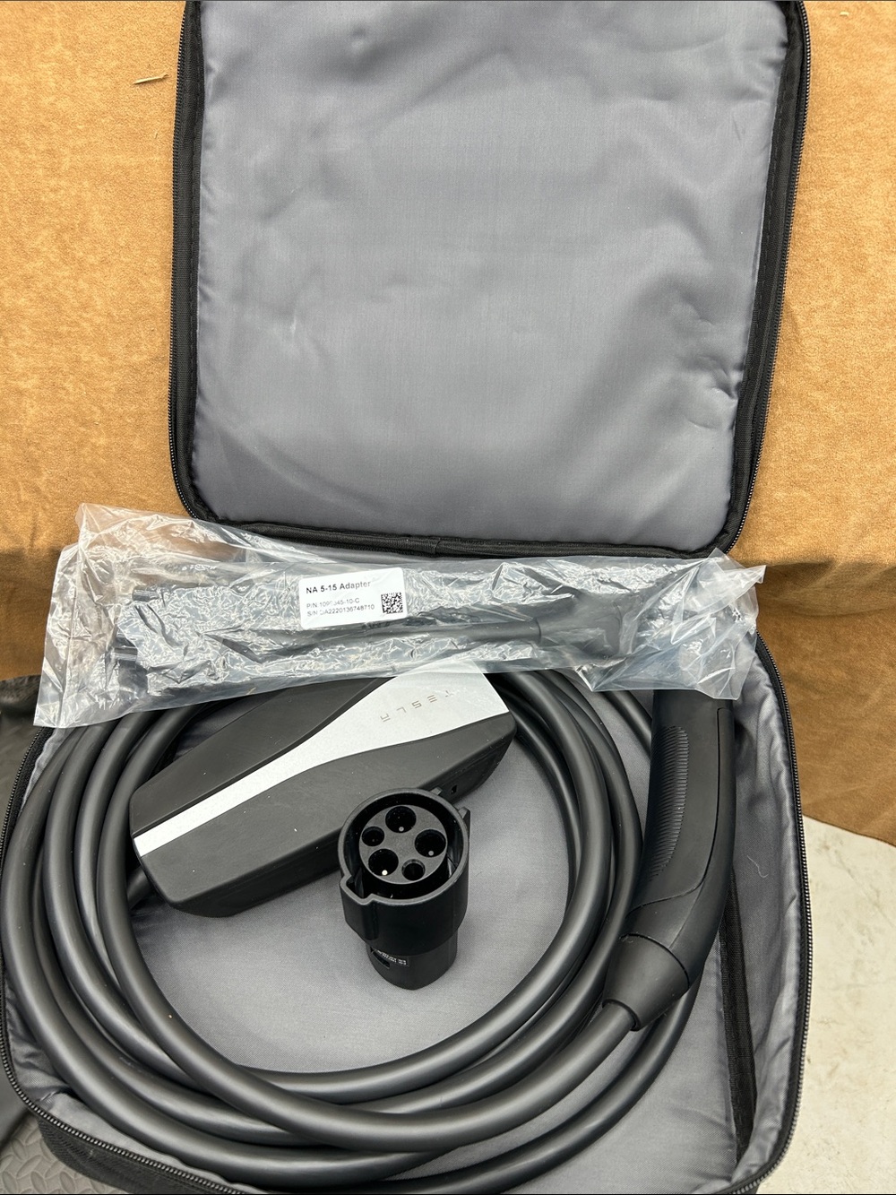Tesla EV Charging Cable and Adapter - Black